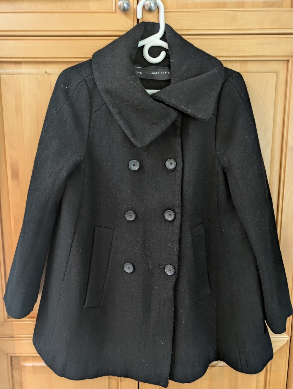 Zara Basic Swing Coat Size L/XL